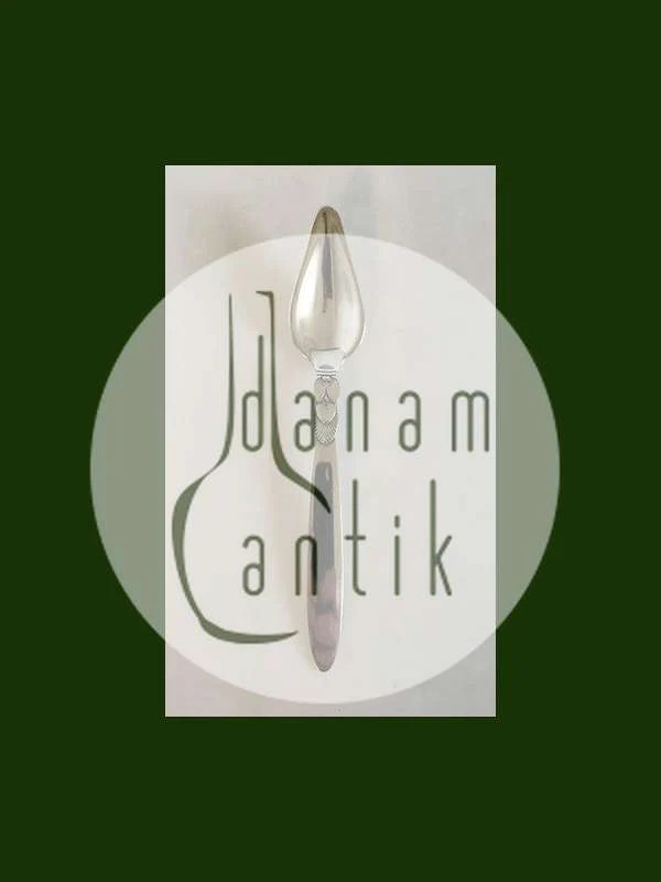 Georg Jensen Cactus Sterling Silver Triangular Fruit Spoon No 075