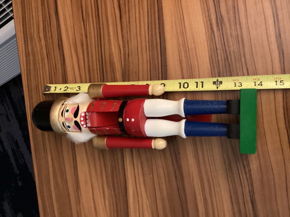 Christmas Traditional Nutcracker 14” Some Flaws But Fixable Needs TLC