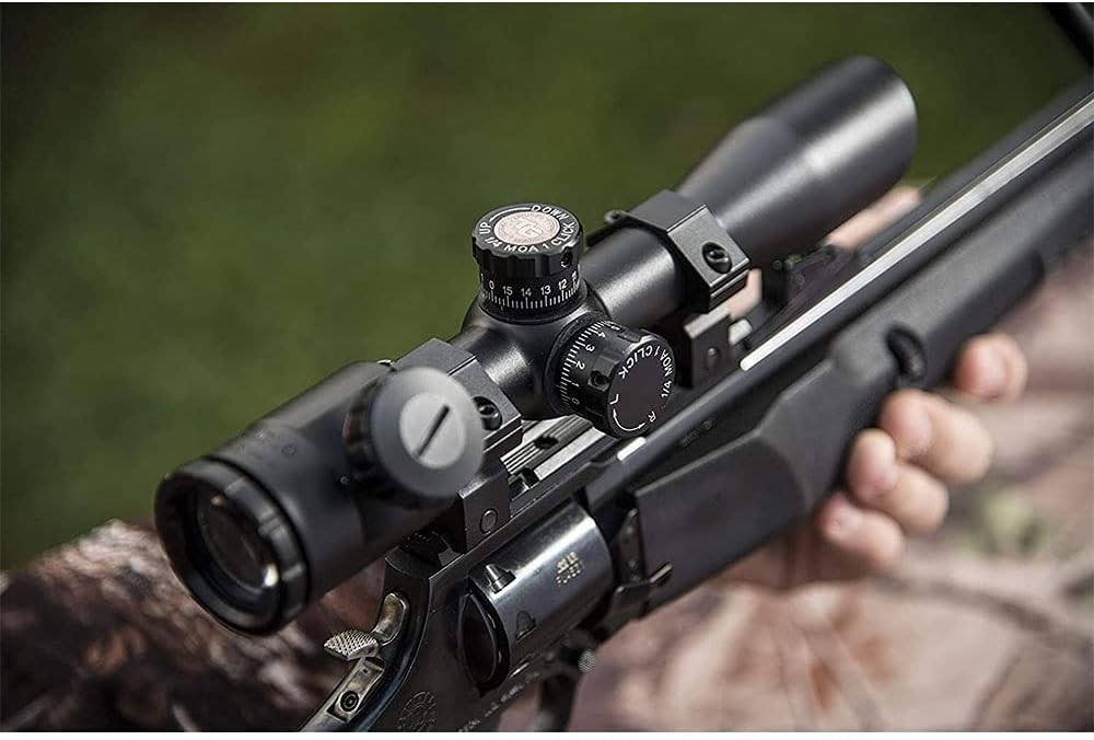 Compact Crossbow Scope with Dual Color Illuminated Reticle