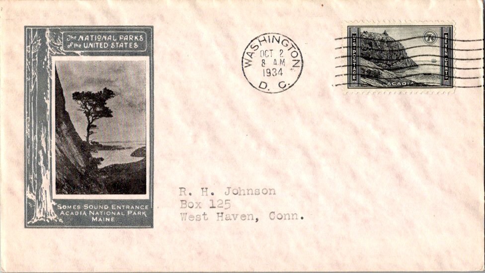 United States Scott 746 Typewritten Address.