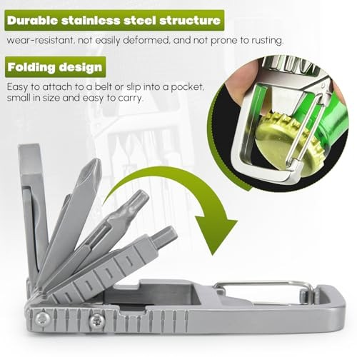 Generic2 in Keychain Multitool Screwdriver Bit Folding Multi Tool Bottle 1