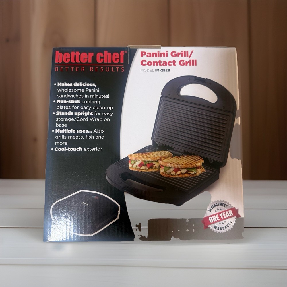 Better Chef Panini Grill Model IM-292B