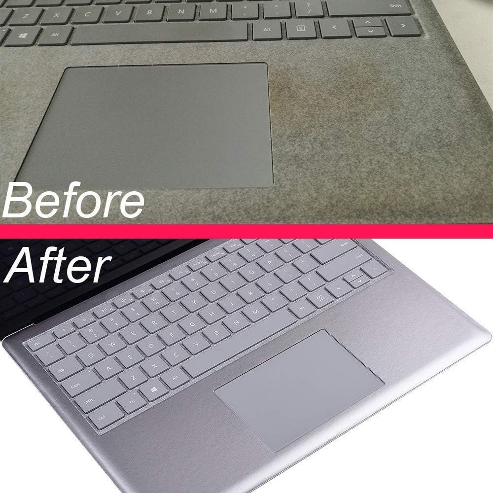 Full Size Keyboard Palm Rest Protector for Opaque Grey Laptop 1/2