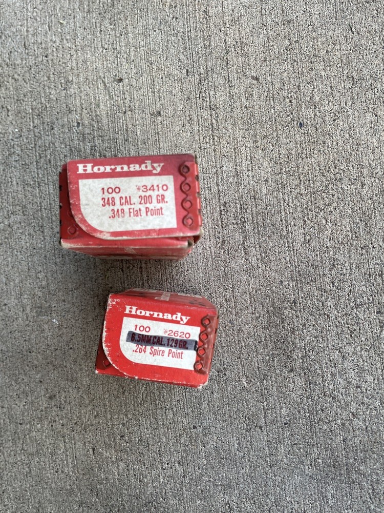 Vintage Hornady EMPTY Ammo Bullet Box - x2