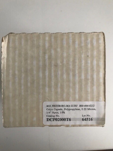 Capsule Polypropylene Filter 0.22 Micron, 1/4” Nptm, 1/Pk