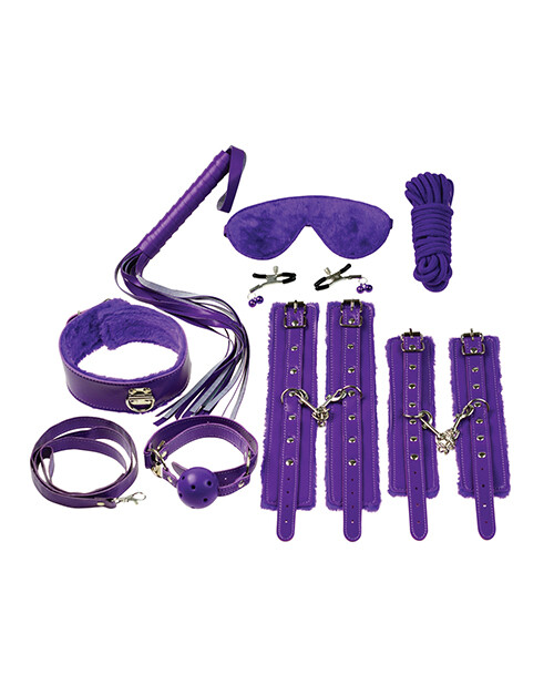 Plesur Everything Bondage 12 Piece Kit Purple