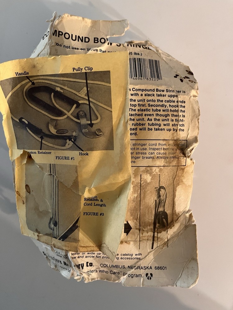 VINTAGE SAUNDERS ARCHERY COMPOUND BOW STRINGER POWER DOUBLER MODEL