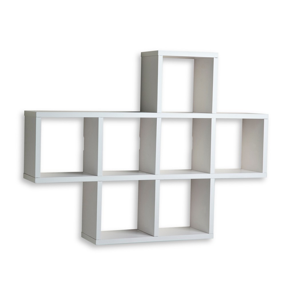 Danya B. Cubby Laminated Veneer Shelving Unit Storage