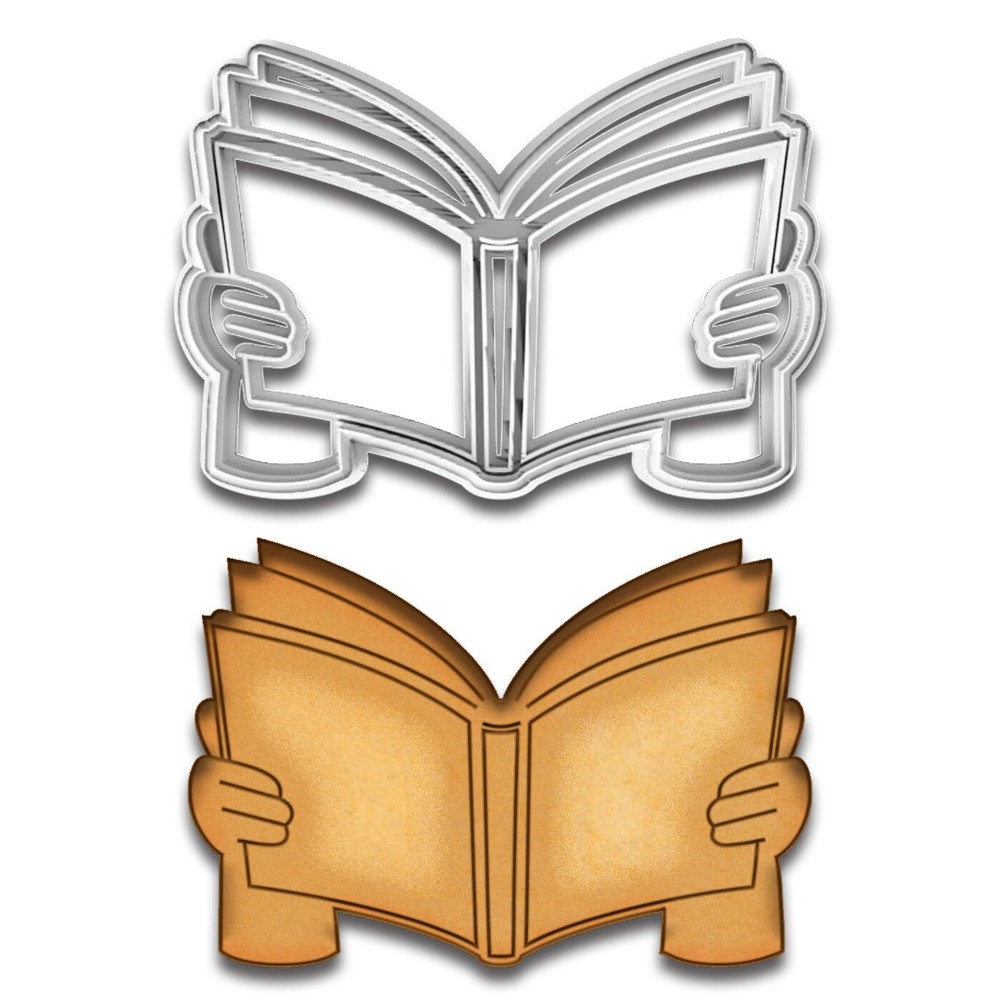 Reading Book Cookie Cutter (4.25x2.9")