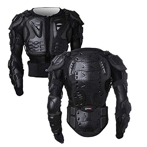 Motorcycle Body Protective Jacket Armor Men, Motocross Medium-Large Black