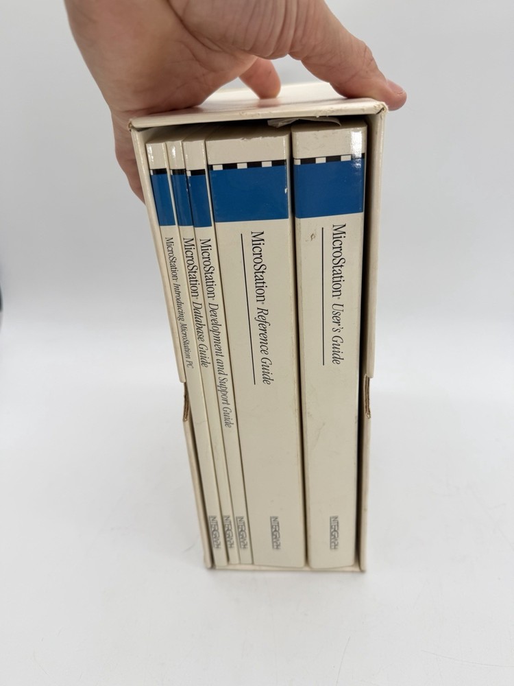 Vintage Intergraph MicroStation V5 CAD Software Reference Guide Book Set RARE