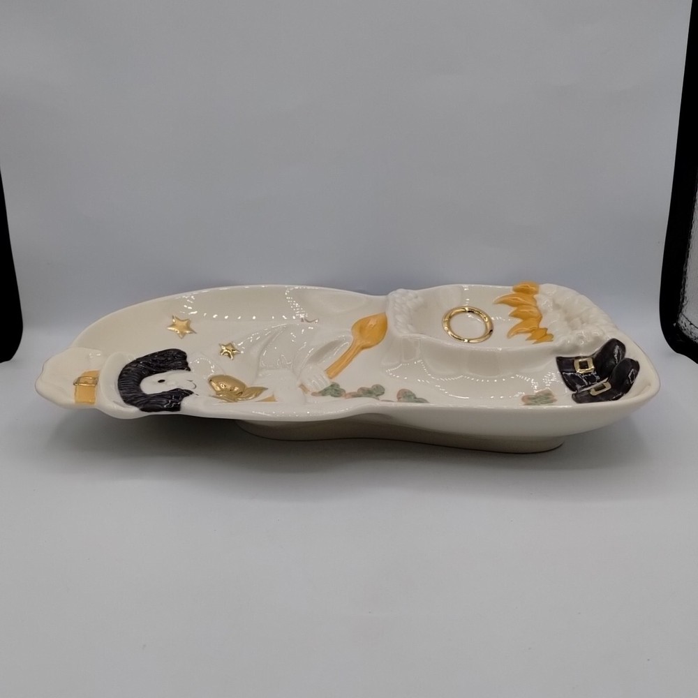 Lenox Occasions Halloween Divided Server Witch Cauldron Stars