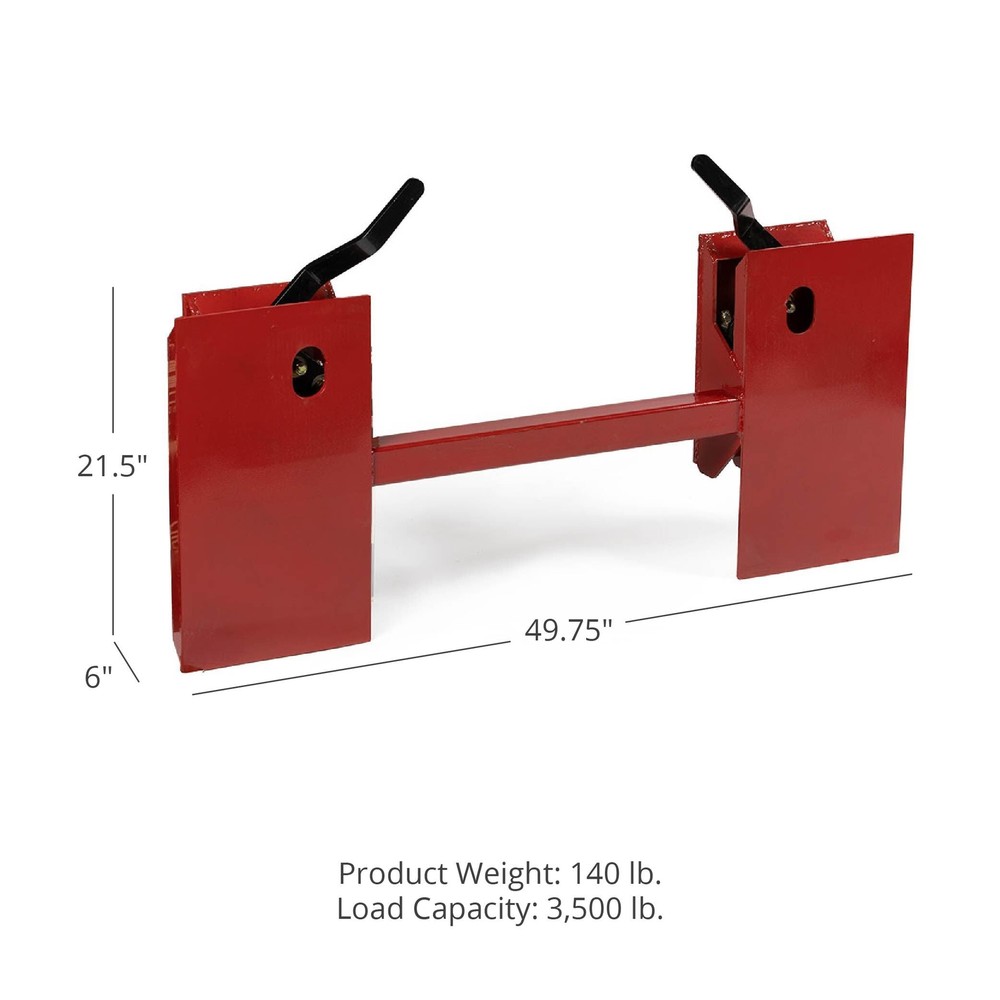 Titan Attachments Universal Skid Steer Quick Tach Conversion Adapter