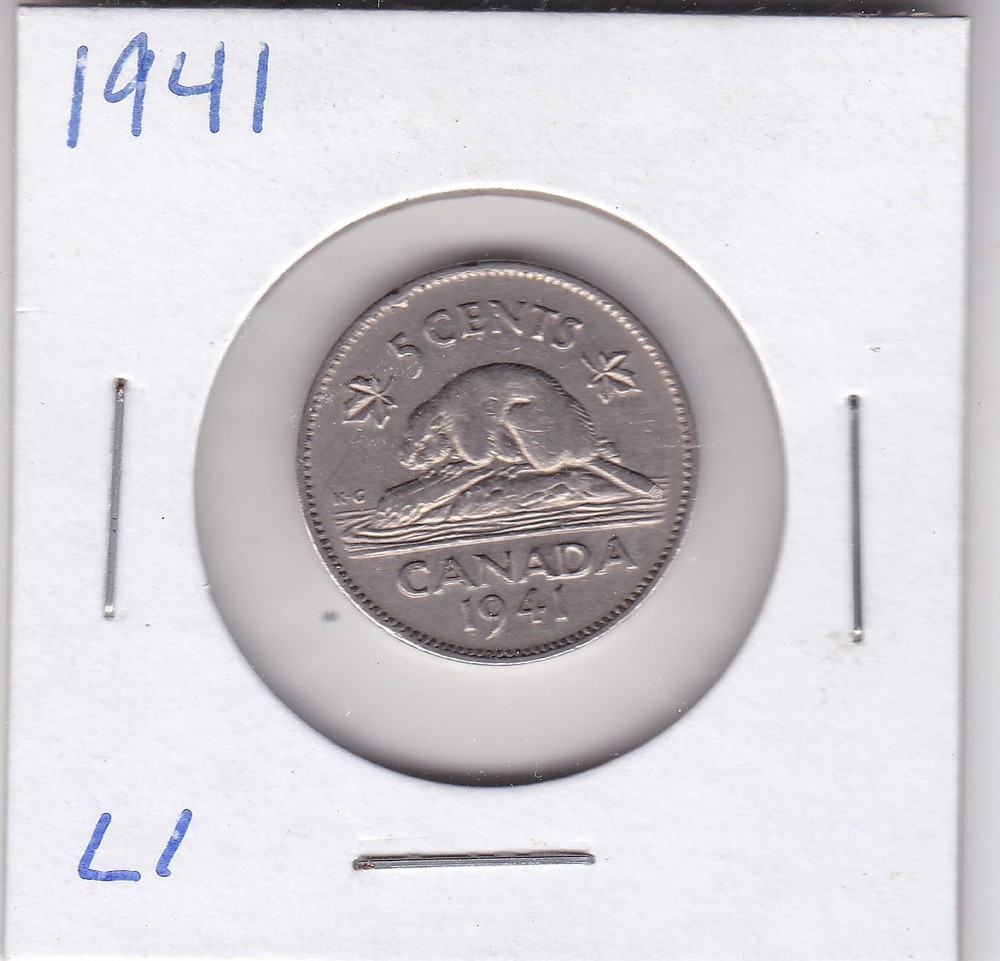 1941 Canada 5 Cents L1