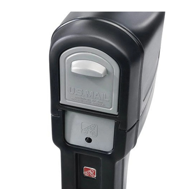 Step2 MailMaster Plus Plastic Mailbox with Black Finish