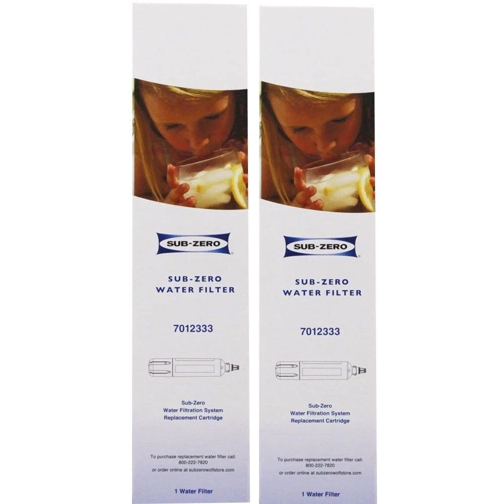 2 PACK Sub--Zero 7012333 UC-15 Ice Maker Refrigerator Water Filter