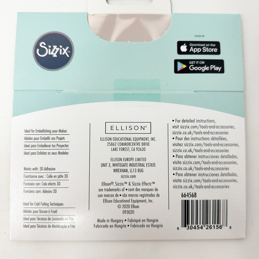 Sizzix Thinlits Impresslits Christmas Cutting Dies Metallic Paper Bundle NEW