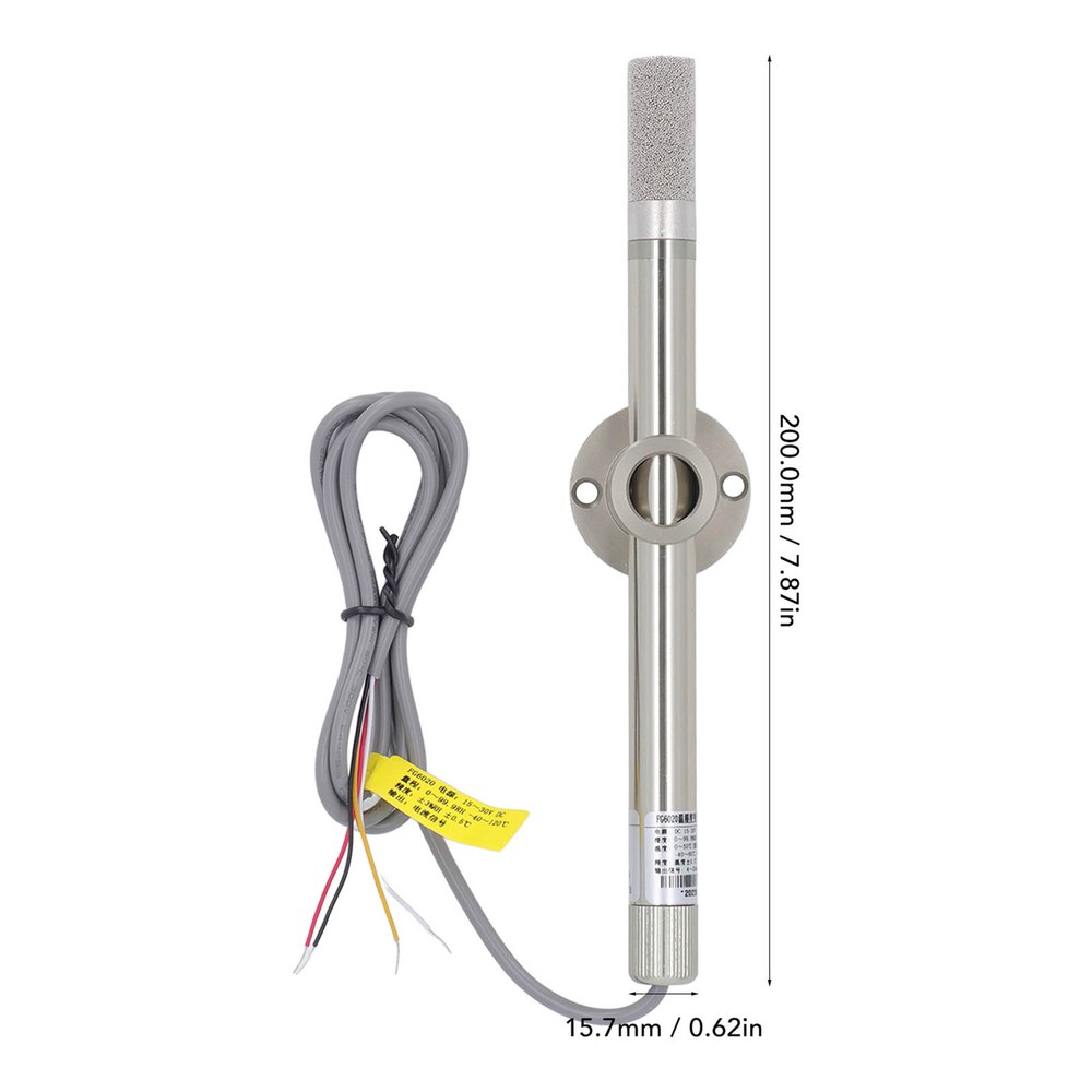 Temperature Humidity Sensor 4-20mA Output 15-30V Transmitter Sensor Probe.