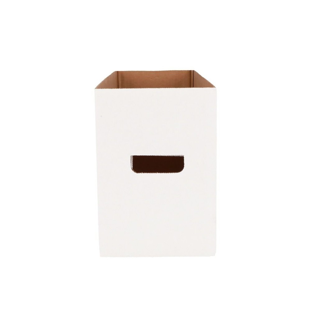 2 BCW Quality Long Comic Book Storage Boxes Thick & Stackable White Cardboard