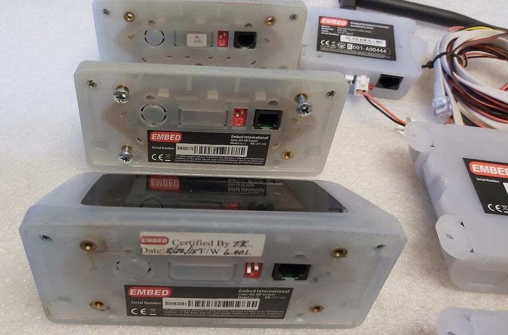 EMBED CASHLESS SYSTEM CARD READER / SENDER Lot #9882 - WORKING