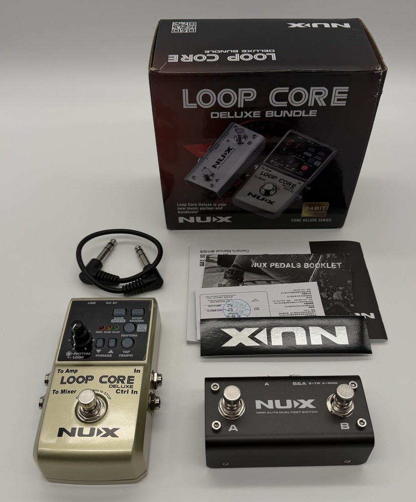 NUX Loop Core Deluxe Bundle Dual Foot Switch