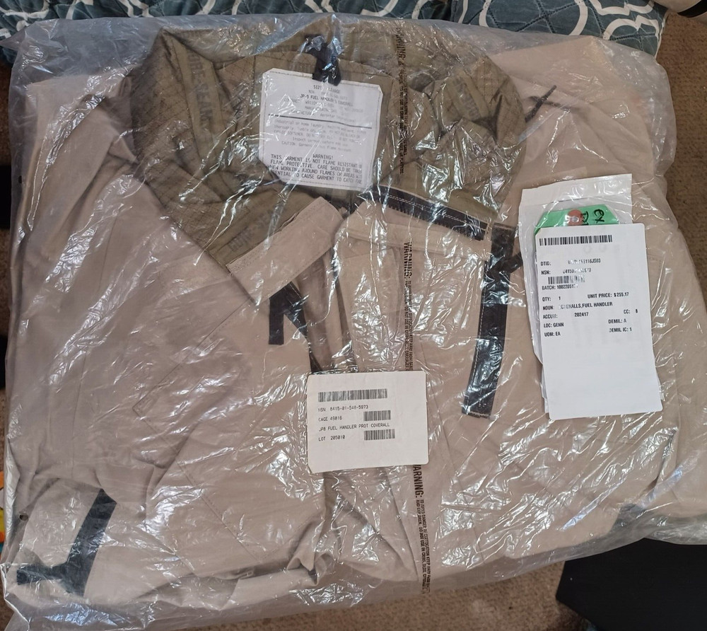 USGI JP-8 Fuel Handler's Covralls