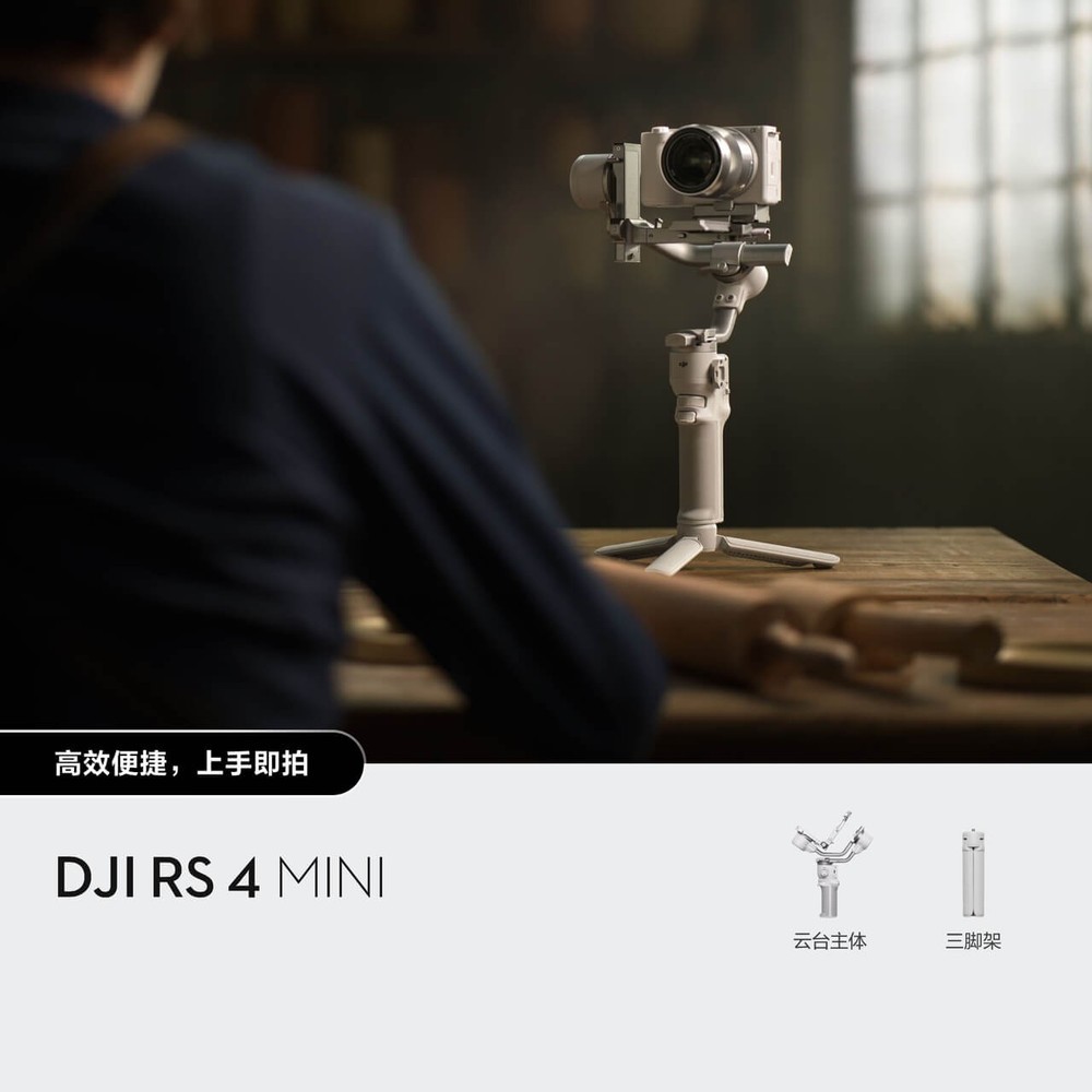 DJI RS4 Mini, Gimbal Stabilizer for Camera, Intelligent Tracking