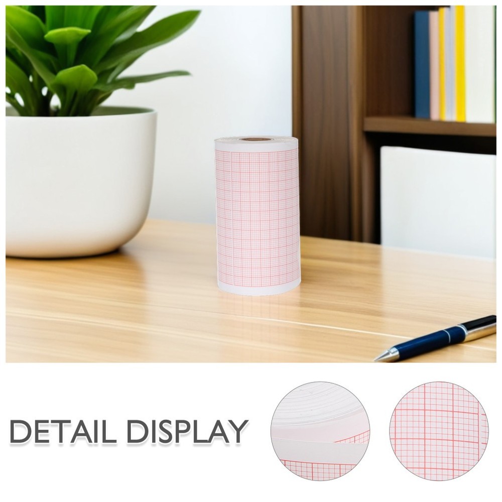 2 Rolls Blank Graph Sheets: Paper Refill For Chart - Blank