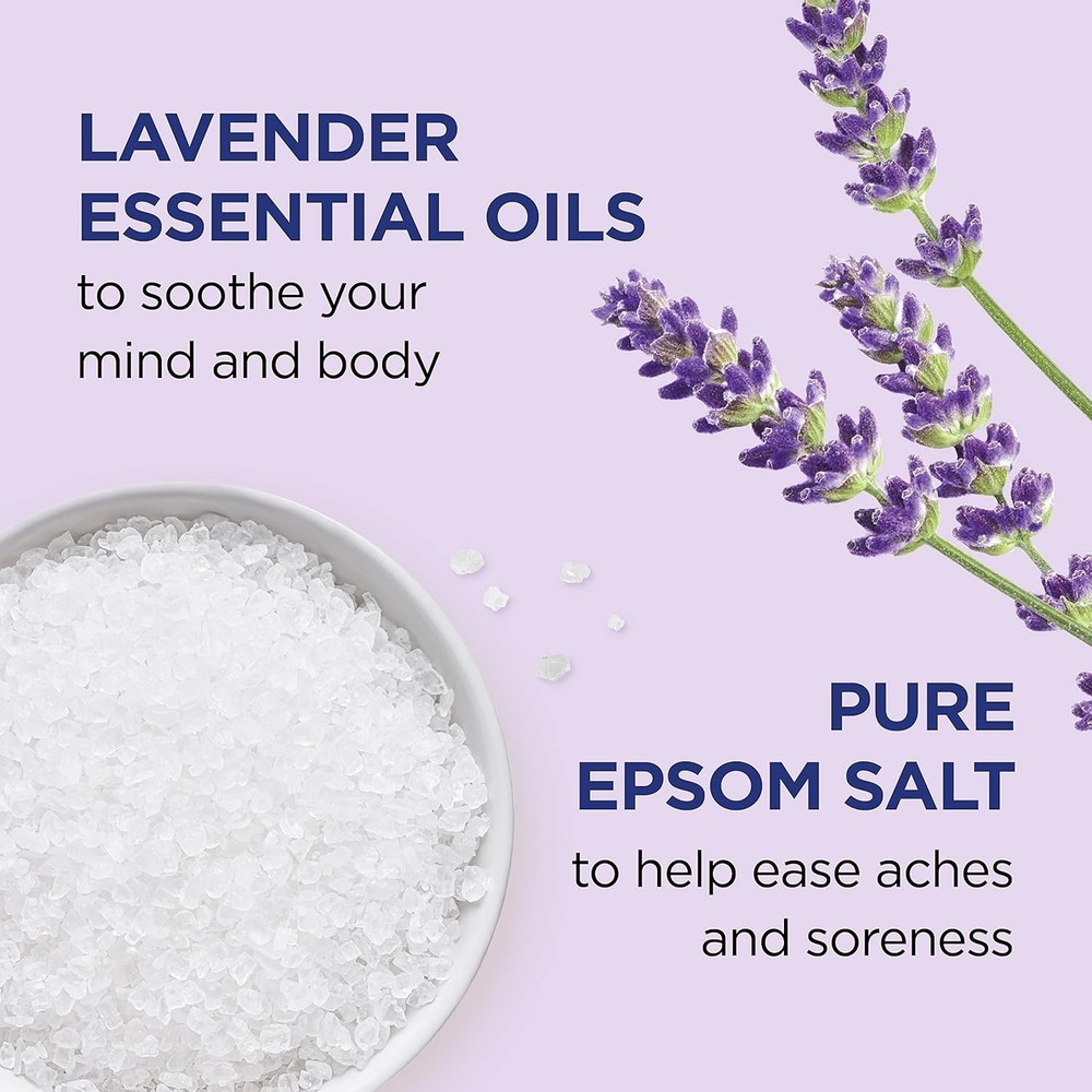 Epsom Salt Soaking Solution, Soothe & Sleep, Lavender, 3lbs