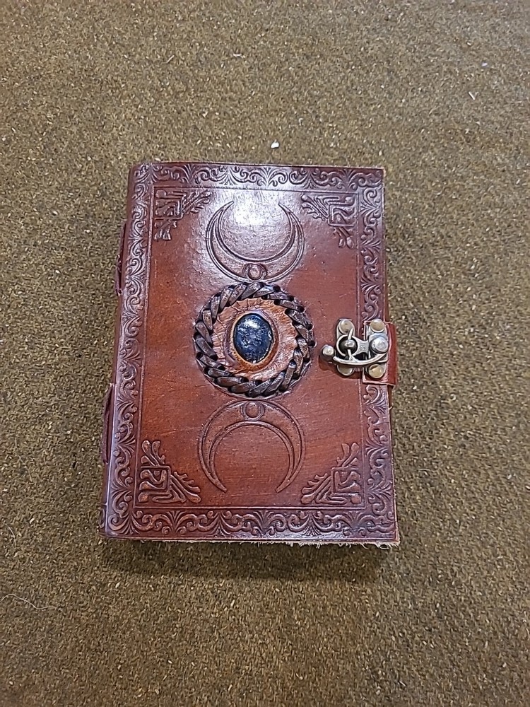 Leather Chakra Stone Sketchbook Dairy Journal