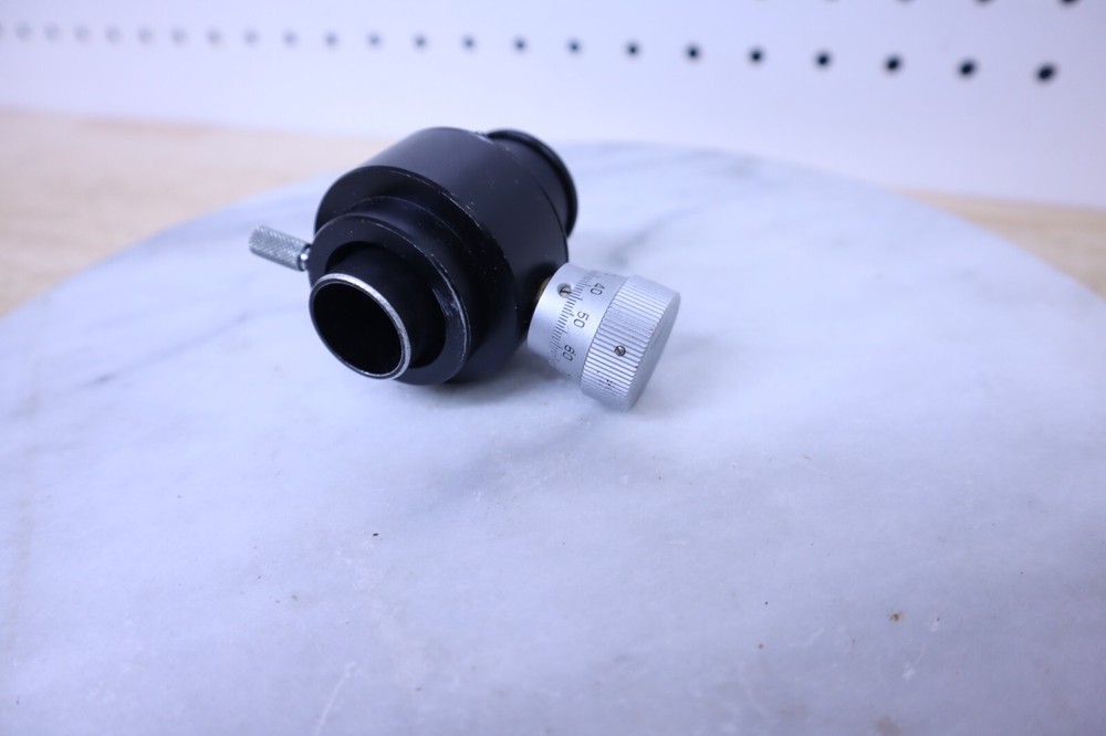 Nice Used Original Optem Microscope Camera Adapter 10X 0.01mm Micrometer - USA