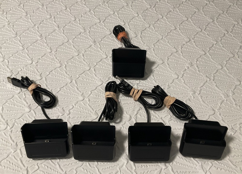 5 units - BBPOS Chipper Card Reader ACS20 Charging Dock Station *TESTED WORKING*
