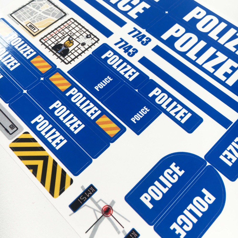 Replacement sticker for set 7743 Precut sticker