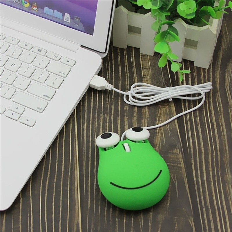 Modern Frog Mouse Smooth Navigations Mice, Highly Precise USB Wire Mouse