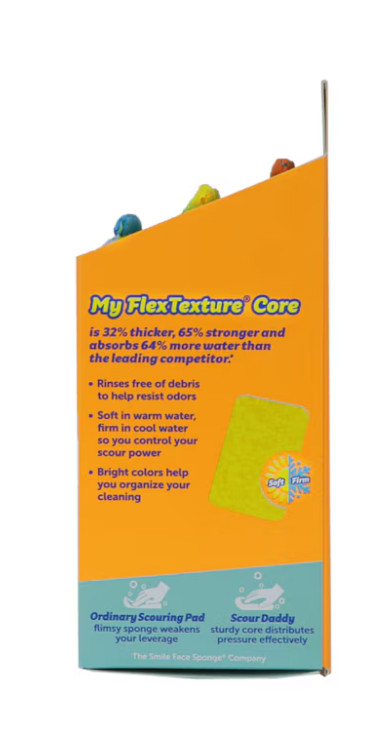 Scrub Daddy Scour Daddy Polymer foam Scouring pad 3 -Pack