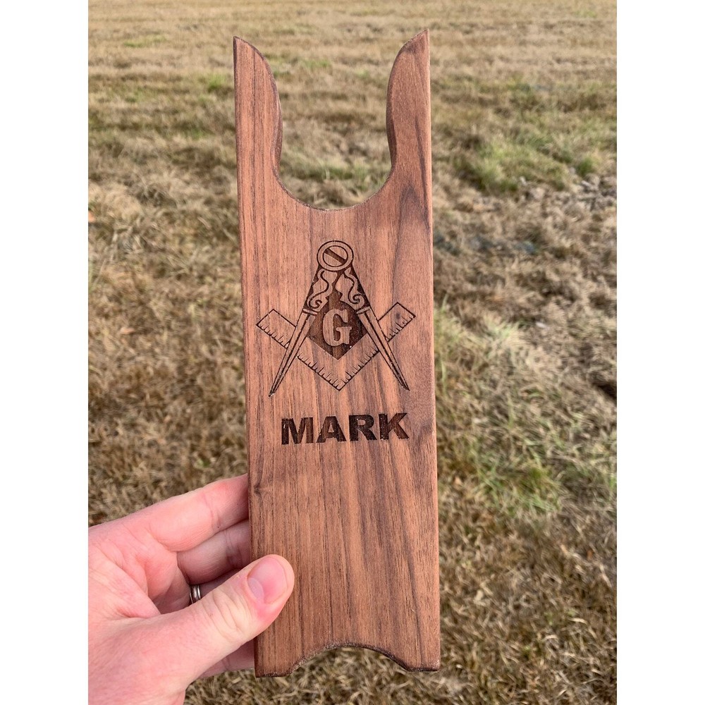 Personalized Rustic Walnut Boot Jack