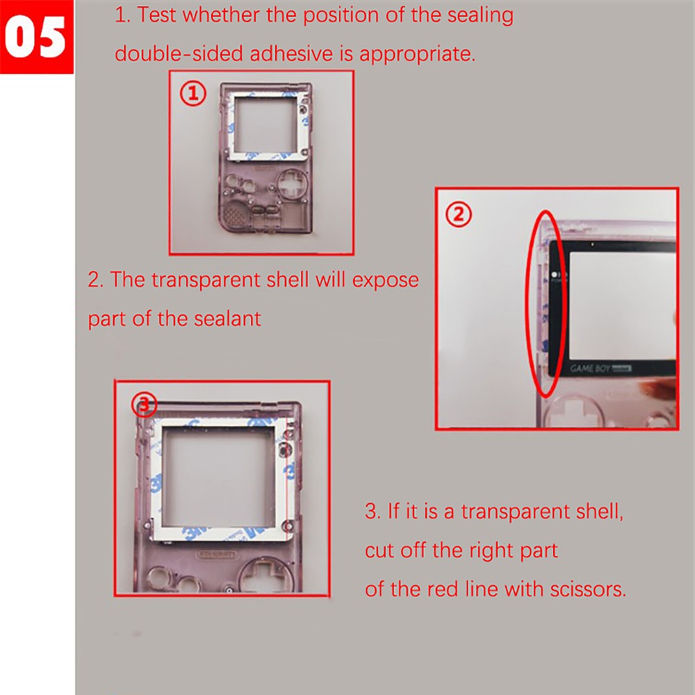 For GBP Game Boy Pocket Game Console IPS Backlight LCD Display Screen Replace