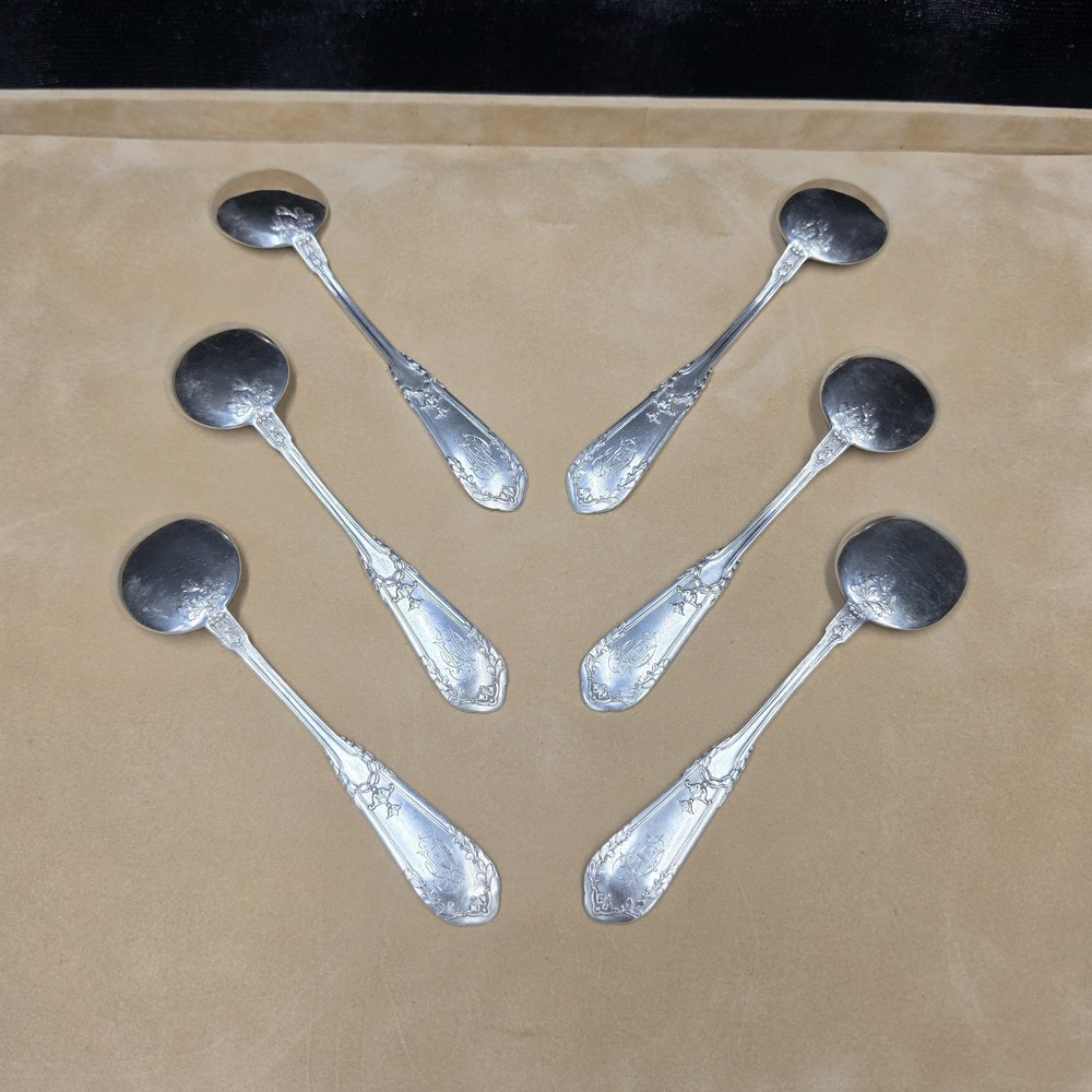 Solid Silver Ice Cream Spoons, Wolfers Brothers