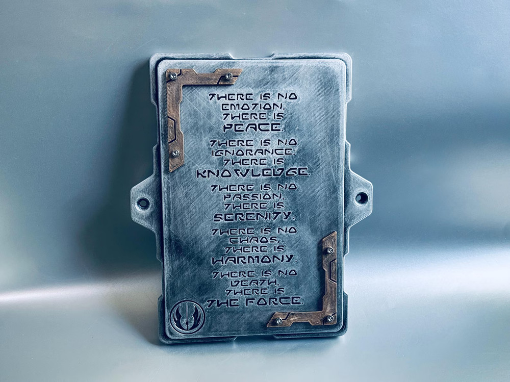 Jedi Code Wall Plaque - Wall Mount Panel - Galaxy's Edge