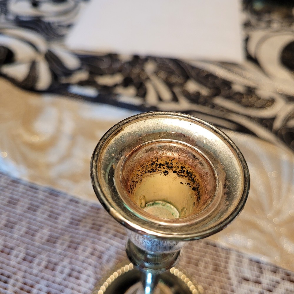 Silverplate candlestick