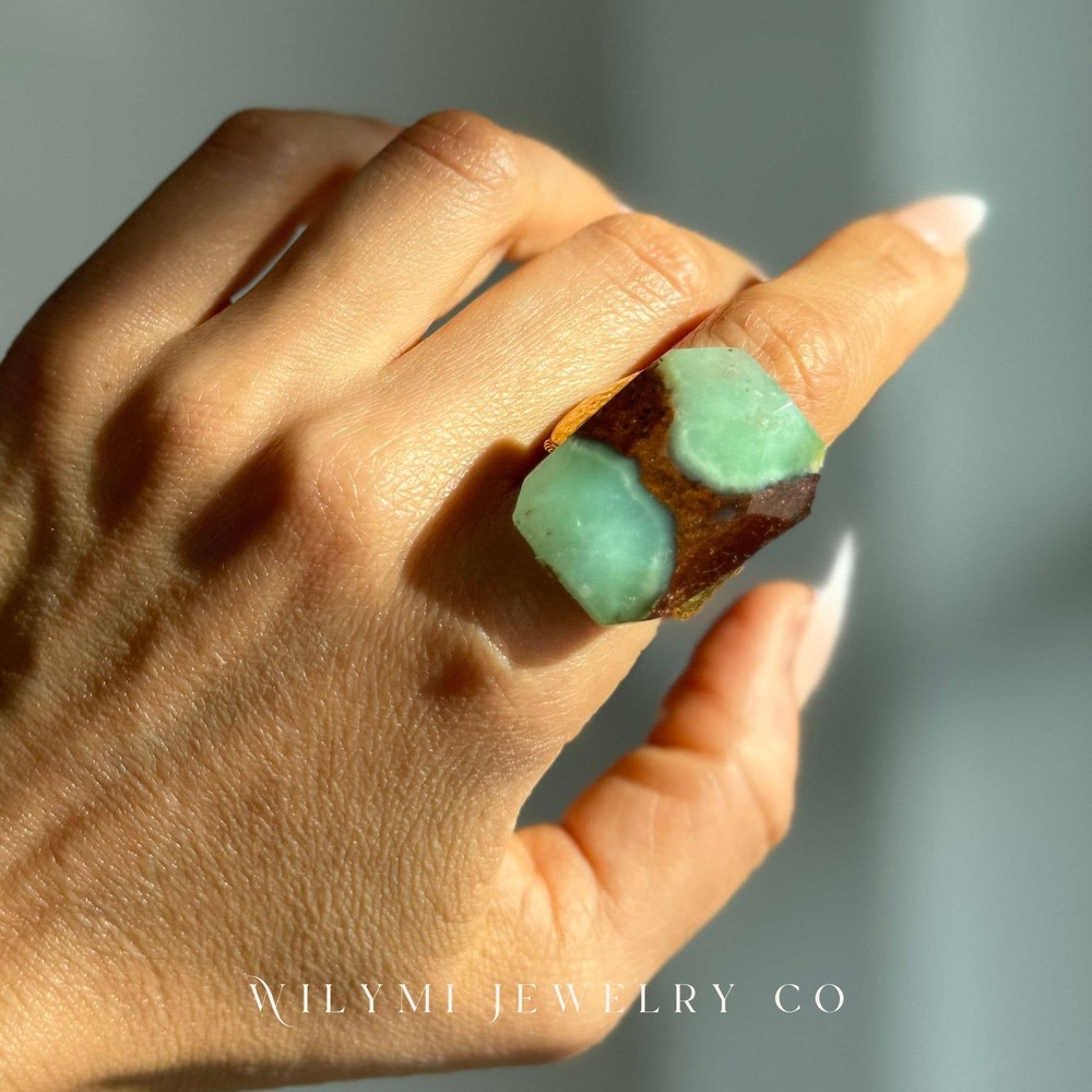 GREEN WITHOUT ENVY Ring 2 | Chrysoprase Gemstone | GF