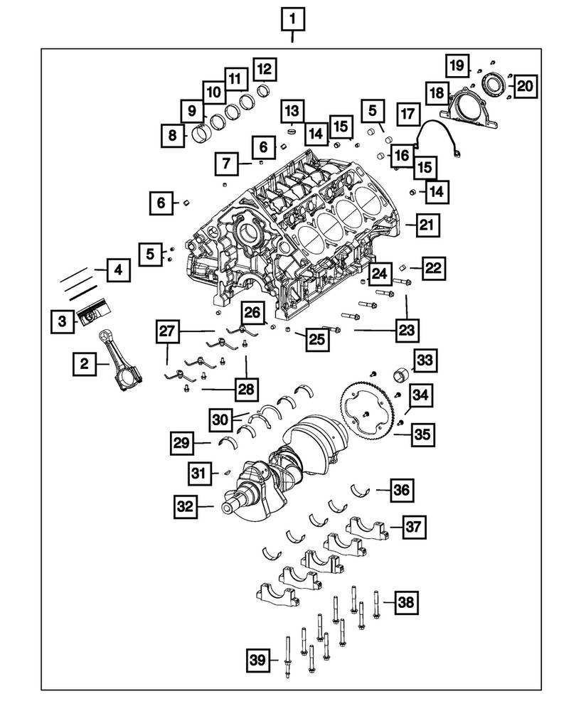 Genuine Mopar Hex Flange Head Bolt Mounting 06513204AA