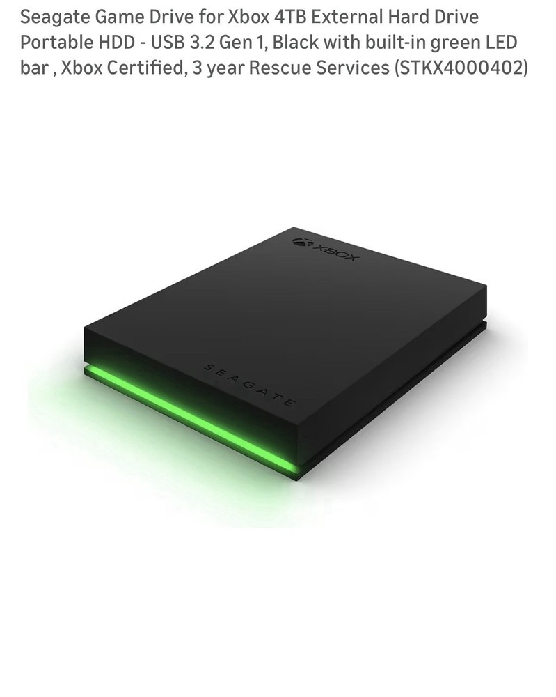 Game Drive For Xbox 4tb