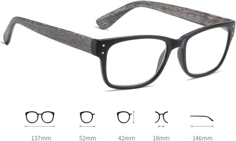 One Reading Power Glasses Readers Adjustable Eyeglasses Auto focus Flex Dial Vis
