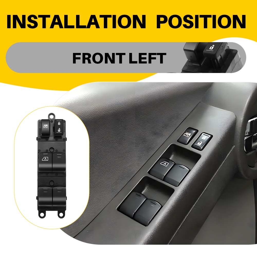 Master Power Window Control Switch Front Left Side For 2007-2019 Nissan Frontier