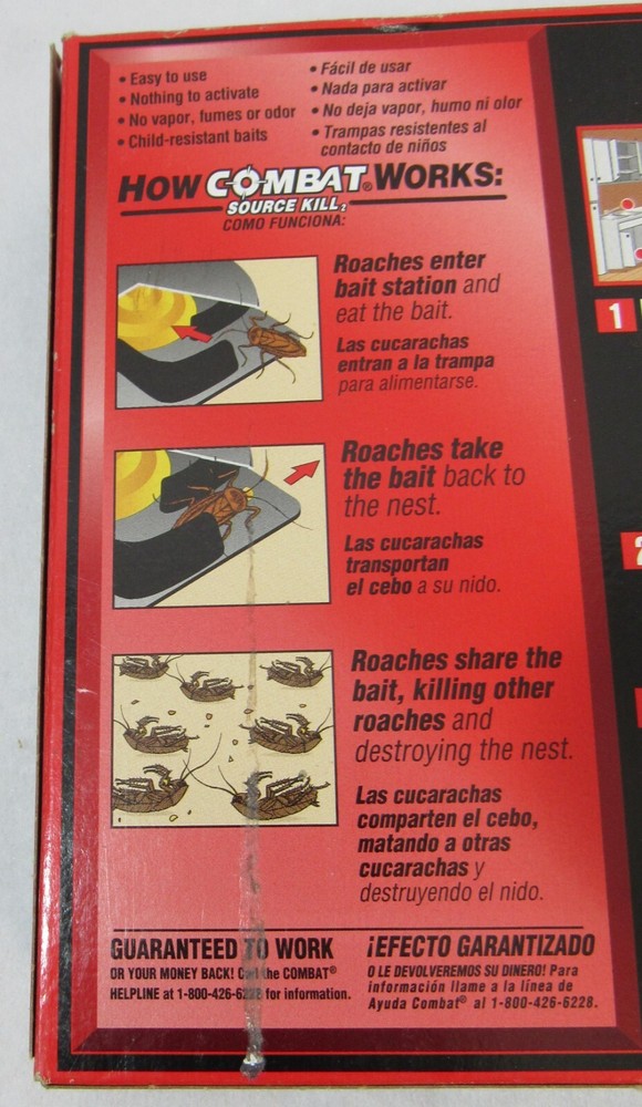 Combat Roach Source Kill Bait Station, 8 Count