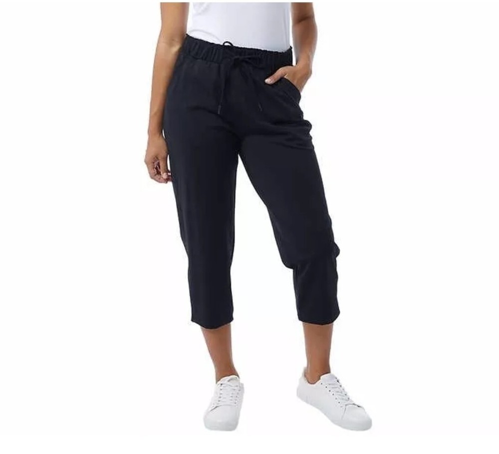 NWT 32 Degrees Women’s Pull-On Active Capri Pants Black Size Small