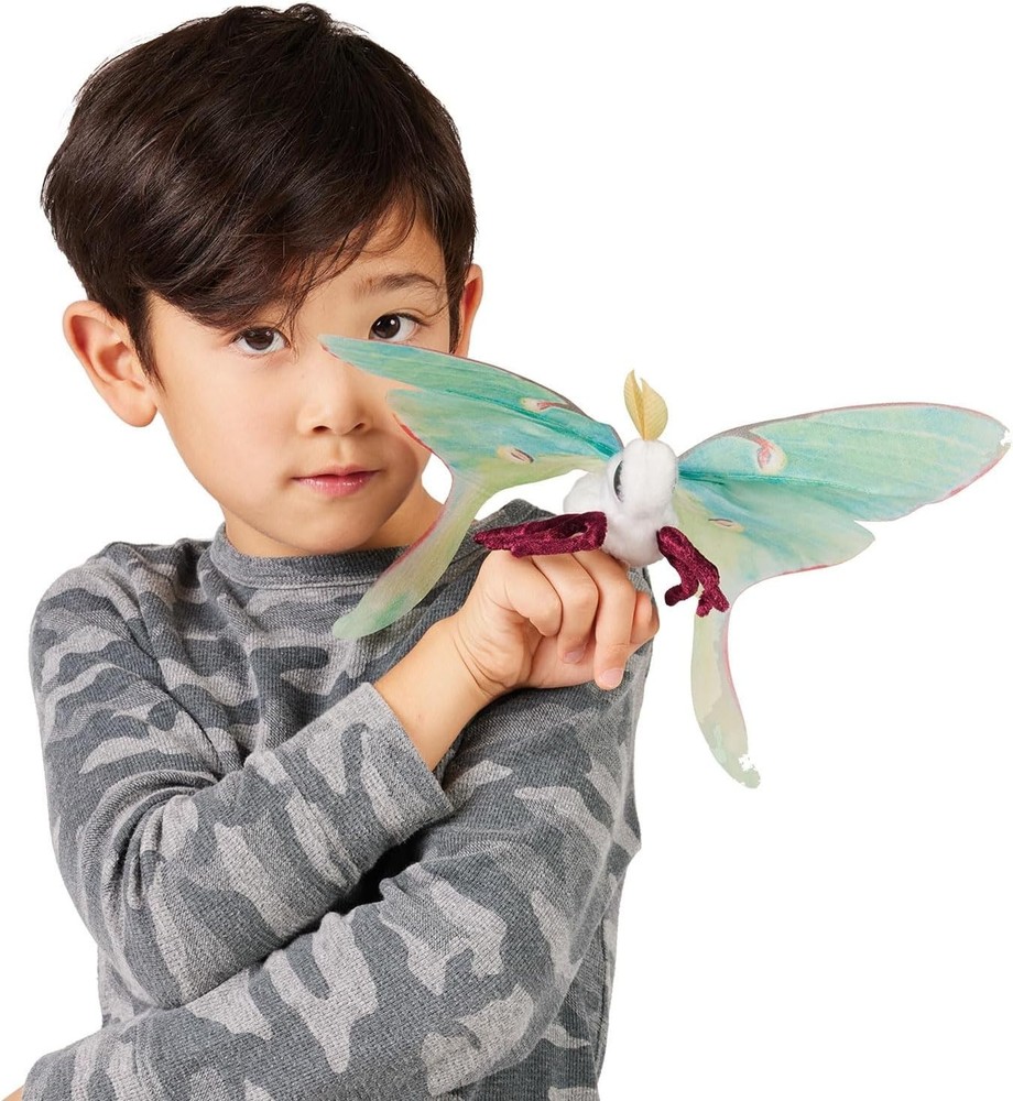Folkmanis Mini Luna Moth Finger Puppet