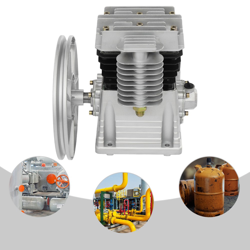 Air Compressor Pump Head Single Stage Twin Cylinder Air Compressor Pump Head