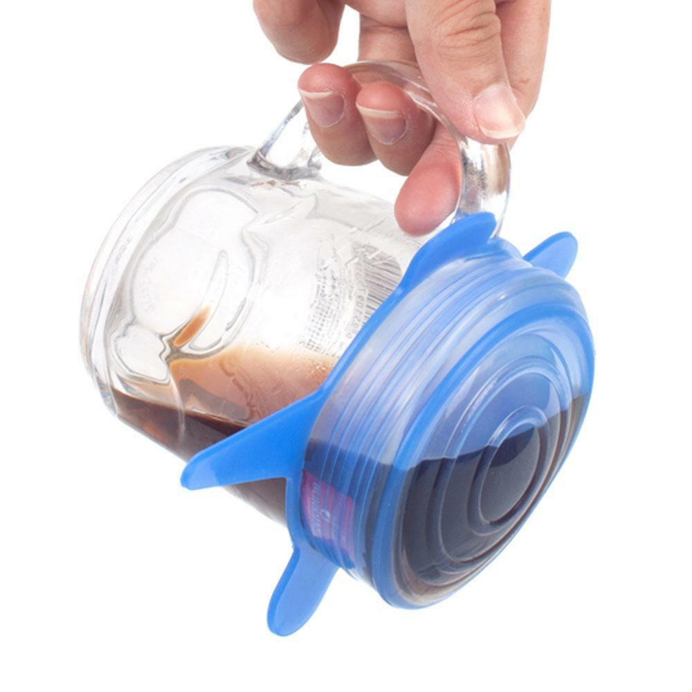 12pcs Stretch Reusable Silicone Lids